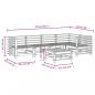 Preview: 6-tlg. Garten-Lounge-Set Grau Massivholz Kiefer