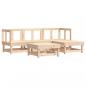 Preview: 5-tlg. Garten-Lounge-Set Massivholz Kiefer