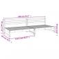 Preview: Garten-Mittelsofas 2 Stk. 120x80 cm Massivholz Douglasie