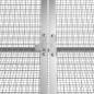 Preview: Kaninchenkäfig Grau 403,5x80,5x71 cm Verzinkter Stahl