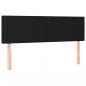Preview: Boxspringbett mit Matratze Schwarz 140x200 cm Stoff