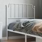 Preview: ARDEBO.de - Kopfteil Metall Weiß 90 cm