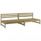 Preview: Garten-Mittelsofas 2 Stk. 120x80 cm Kiefernholz Imprägniert