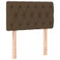 Preview: Boxspringbett mit Matratze Dunkelbraun 80x200 cm Stoff