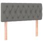Preview: Boxspringbett mit Matratze Dunkelgrau 100x200 cm Stoff