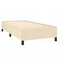 Preview: Boxspringbett mit Matratze Creme 90x190 cm Stoff
