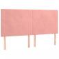 Preview: Boxspringbett mit Matratze Rosa 200x200 cm Samt