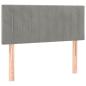 Preview: Boxspringbett mit Matratze Hellgrau 100x200 cm Samt