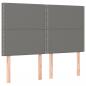 Preview: Boxspringbett mit Matratze Dunkelgrau 140x200 cm Stoff