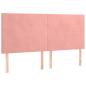 Preview: Boxspringbett mit Matratze Rosa 200x200 cm Samt
