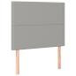 Preview: Boxspringbett mit Matratze Hellgrau 100x200 cm Stoff