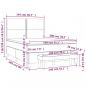 Preview: Boxspringbett mit Matratze Dunkelbraun 140x200 cm Stoff