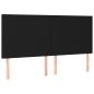 Preview: Boxspringbett mit Matratze Schwarz 200x200 cm Stoff