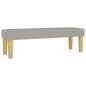Preview: Boxspringbett mit Matratze Hellgrau 180x200 cm Stoff