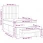 Preview: Boxspringbett mit Matratze Hellgrau 90x190 cm Samt