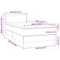 Preview: Boxspringbett mit Matratze Creme 100x200 cm Stoff
