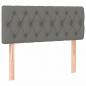 Preview: Boxspringbett mit Matratze Dunkelgrau 90x190 cm Stoff