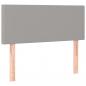 Preview: Boxspringbett mit Matratze Hellgrau 80x200 cm Stoff