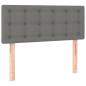 Preview: Boxspringbett mit Matratze Dunkelgrau 90x190 cm Stoff
