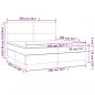 Preview: Boxspringbett mit Matratze Rosa 200x200 cm Samt