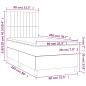 Preview: Boxspringbett mit Matratze Rosa 80x200 cm Samt