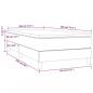 Preview: Boxspringbett mit Matratze Hellgrau 80x200 cm Stoff
