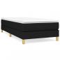 Preview: Boxspringbett mit Matratze Schwarz 80x200 cm Stoff