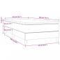 Preview: Boxspringbett mit Matratze Dunkelgrau 90x200 cm Samt