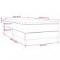 Preview: Boxspringbett mit Matratze Dunkelblau 100x200 cm Samt