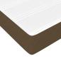 Preview: Boxspringbett mit Matratze Dunkelbraun 90x190 cm Stoff