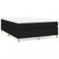 Preview: Boxspringbett mit Matratze Schwarz 140x190 cm Stoff