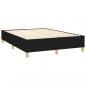 Preview: Boxspringbett mit Matratze Schwarz 140x200 cm Stoff