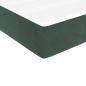 Preview: Boxspringbett mit Matratze Dunkelgrün 80x200 cm Samt