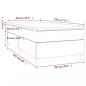 Preview: Boxspringbett mit Matratze Dunkelgrau 90x200 cm Samt