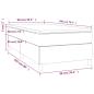 Preview: Boxspringbett mit Matratze Rosa 90x200 cm Samt