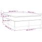 Preview: Boxspringbett mit Matratze Dunkelgrau 140x190 cm Samt