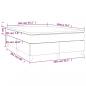 Preview: Boxspringbett mit Matratze Hellgrau 140x200 cm Samt