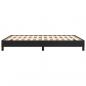 Preview: Bettgestell Schwarz 140x190 cm Kunstleder