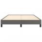 Preview: Bettgestell Grau 140x190 cm Kunstleder