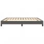 Preview: Bettgestell Grau 160x200 cm Kunstleder