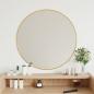 Preview: ARDEBO.de - Wandspiegel Golden Ø 60 cm Rund