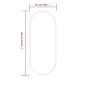 Preview: Wandspiegel Silbern 60x25 cm Oval