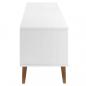 Preview: TV-Schrank MOLDE Weiß 158x40x49 cm Massivholz Kiefer