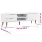 Preview: TV-Schrank MOLDE Weiß 158x40x49 cm Massivholz Kiefer