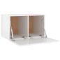 Preview: Wandschrank Hochglanz-Weiß 60x36,5x35 cm Holzwerkstoff
