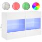 Preview: TV-Wandschrank mit LED-Leuchten Weiß 98,5x30x60,5 cm