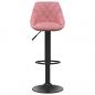 Preview: Barhocker 2 Stk. Rosa Samt