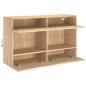 Preview: TV-Wandschrank mit LED-Leuchten Sonoma-Eiche 98,5x30x60,5 cm