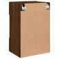 Preview: TV-Wandschrank mit LED-Leuchten Braun Eichen-Optik 40x30x60,5cm