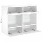 Preview: TV-Wandschrank mit LED-Leuchten Weiß 78,5x30x60,5 cm